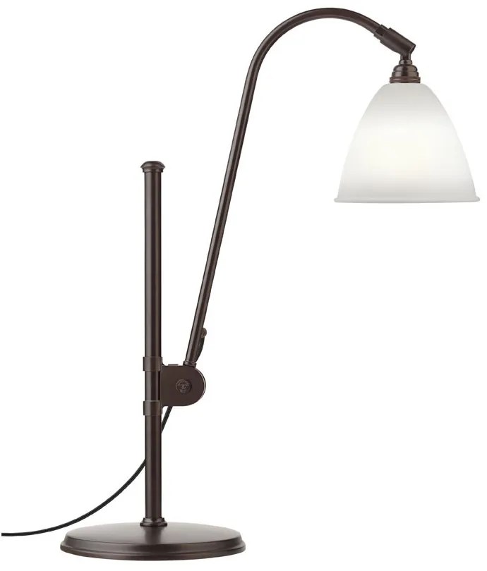 GUBI - Bestlite BL1 Lampada da Tavolo Ø16 Nero Ottone/Porcellana GUBI