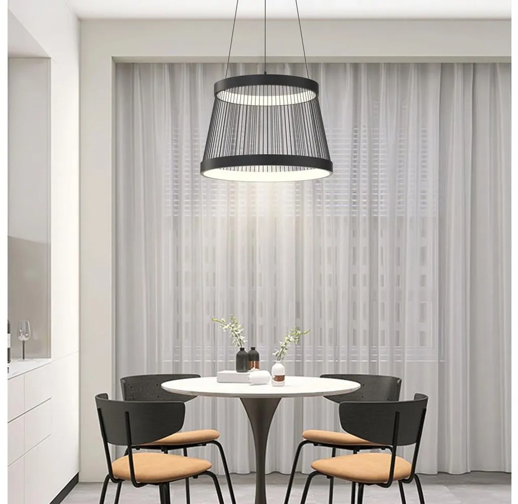 ONLI - Lampadario LED a sospensione con filo MATE LED/40W/230V 4000K nero