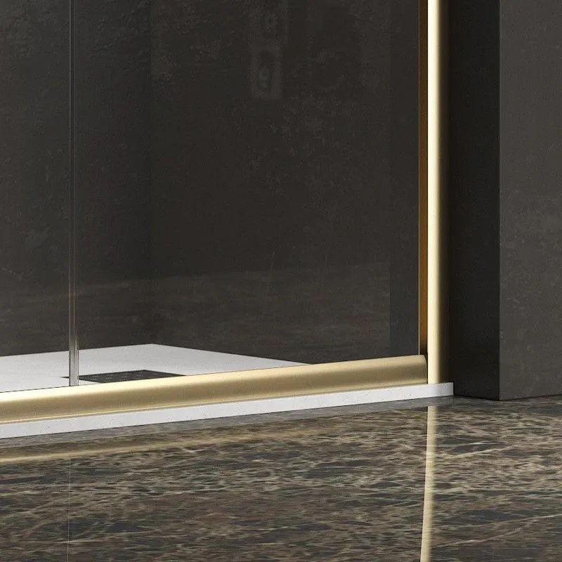 Kamalu - Box doccia oro satinato 70x70 doppio satinato | KE-1000G