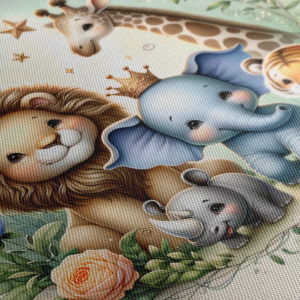 Quadro su tela – Squadra safari per bambini