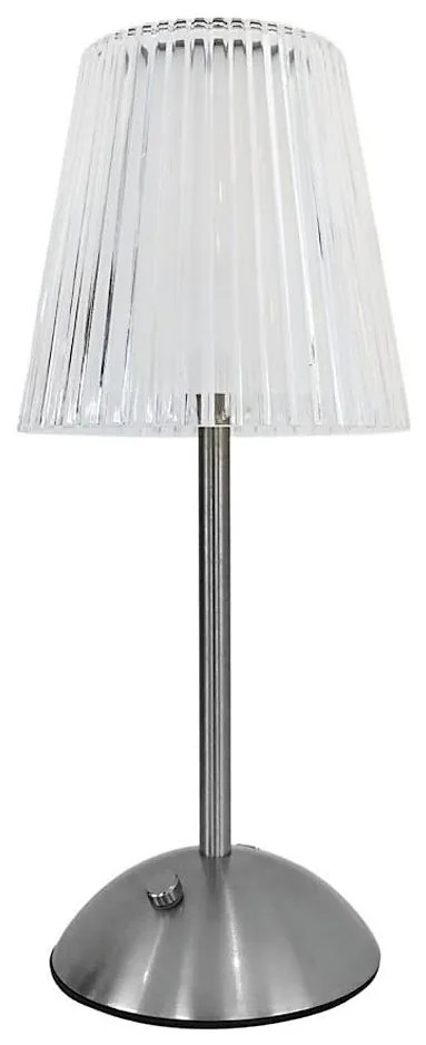 LED Lampada da tavolo ricaricabile touch dimmerabile ELBA LED/1,6W/800 mAh cromo opaco/limpido