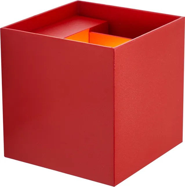 Lampada da parete moderna da esterno rosso scuro con LED IP54 - Edwin