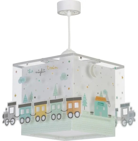 Dalber D-63532 - Lampadario per bambini TRAIN 1xE27/60W/230V