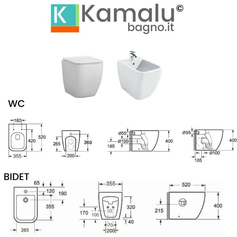 Kamalu - sanitari a filo parete marie-st