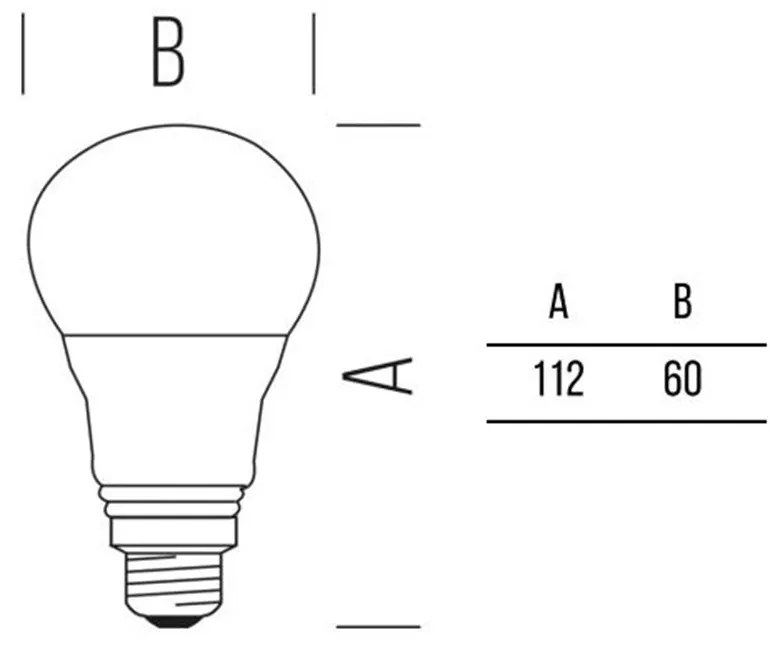 Goccia 806lm 8,0W E27 OP WW - AC/DC 12/24V