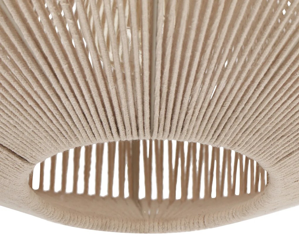 Lampada a sospensione Japandi corda marrone 46 cm - Svea