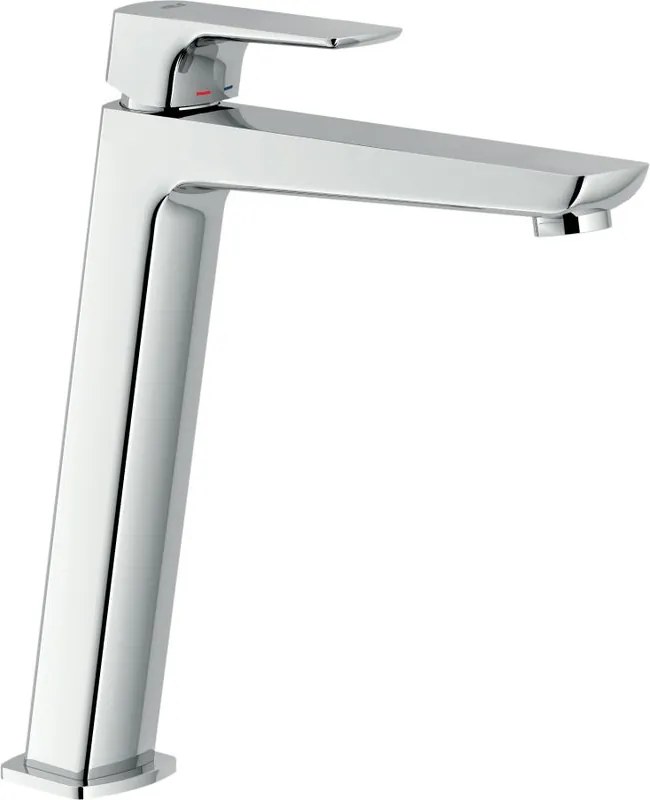 Rubinetto per lavabo getto laminare cristallino Acquaviva cromato lucido NOBILI H 26.7 cm