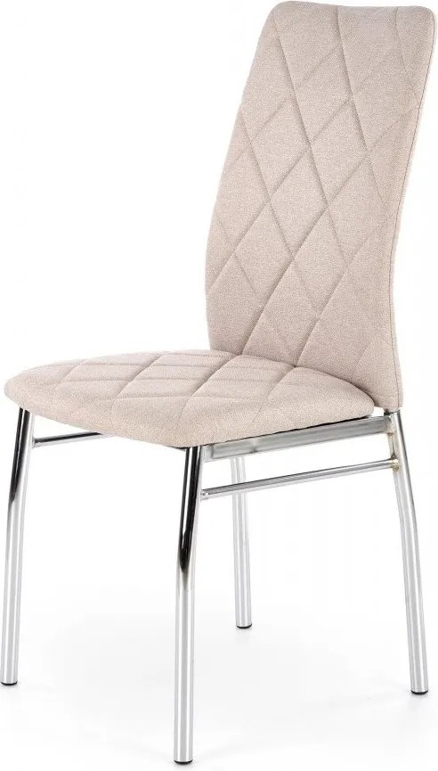 Sedia K309 in tessuto beige chiaro
