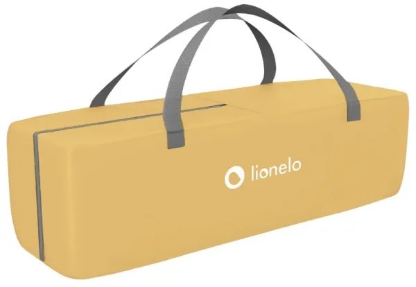 Lionelo - Lettino da viaggio SVEN PLUS grigio/giallo