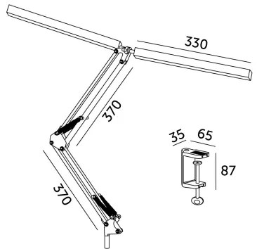 Lampada da tavolo LED dimmerabile TENUIX DUO LED/15W/230V 3000-6000K