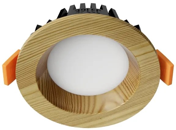APLED - Lampada LED RONDO WOODLINE LED/3W/230V 3000K diametro 9 cm pino legno solido