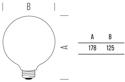 Globo 125 Stick  300lm 5,0W E27 VWW DIM