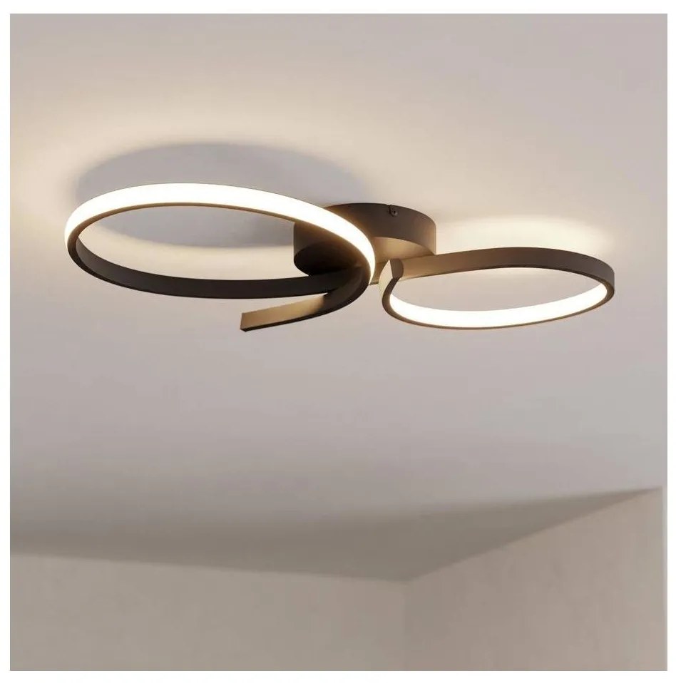 Eglo 901266 - Plafoniera LED SERPINS LED/21W/230V 3000K nero