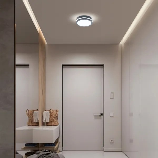 Brilagi - Lampada LED da esterno con sensore BENE LED/18W/230V Ø 22 cm IP54