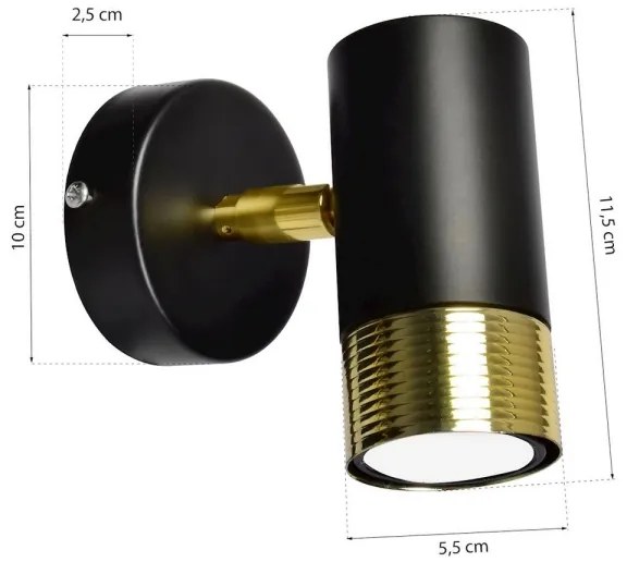 Luce Spot da parete a LED DANI 1xGU10/8W/230V
