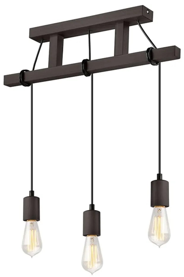 Apparecchio a sospensione nero Leon - LAMKUR