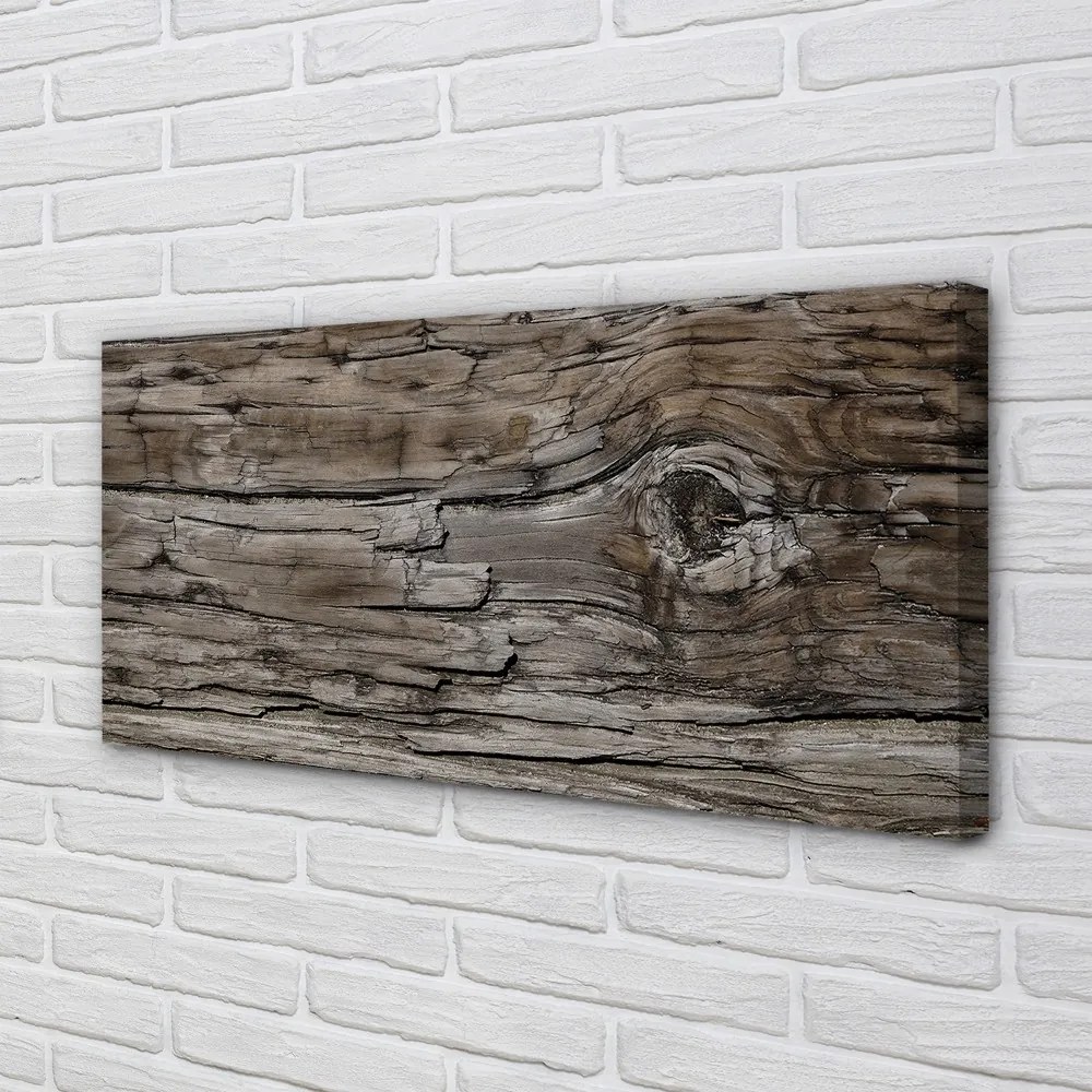 Stampa quadro su tela Nodi di legno di barattoli 100x50 cm