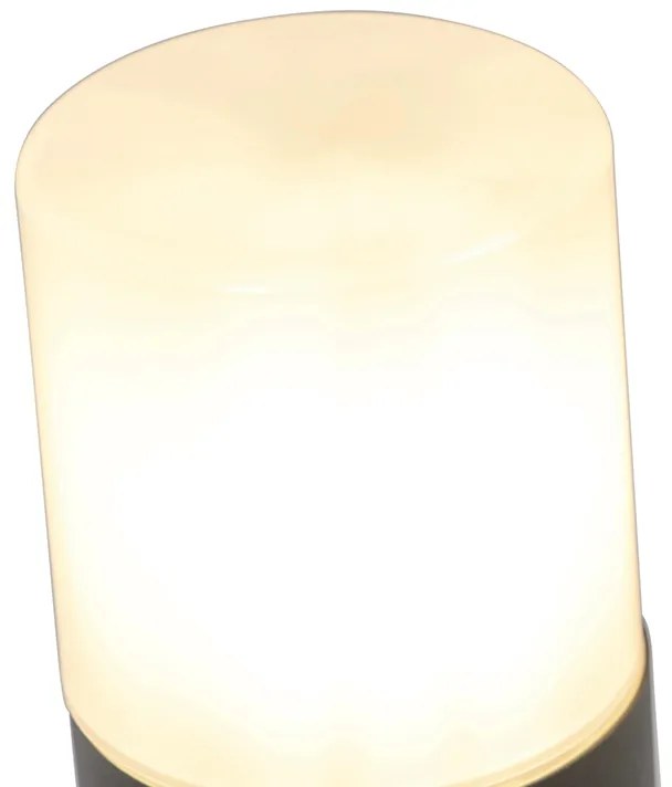 Lampada da esterno nera con paralume bianco opale 50 cm - Odense