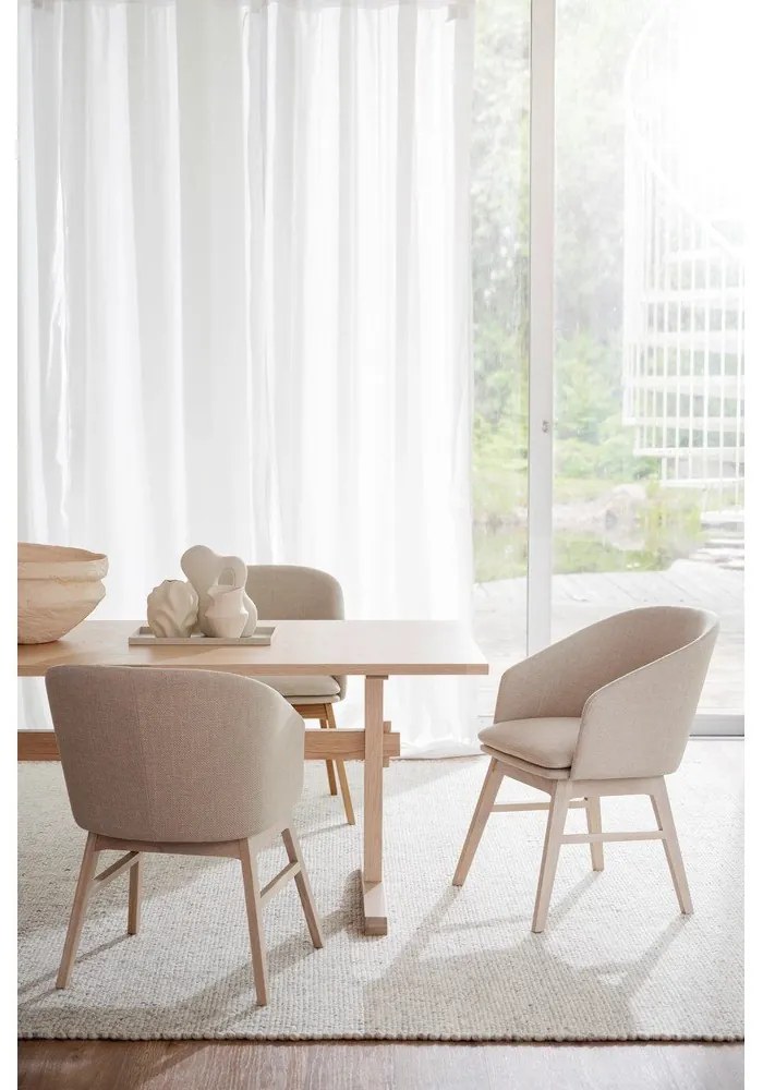 Tappeto in lana grigio chiaro 340x240 cm Auckland - Rowico