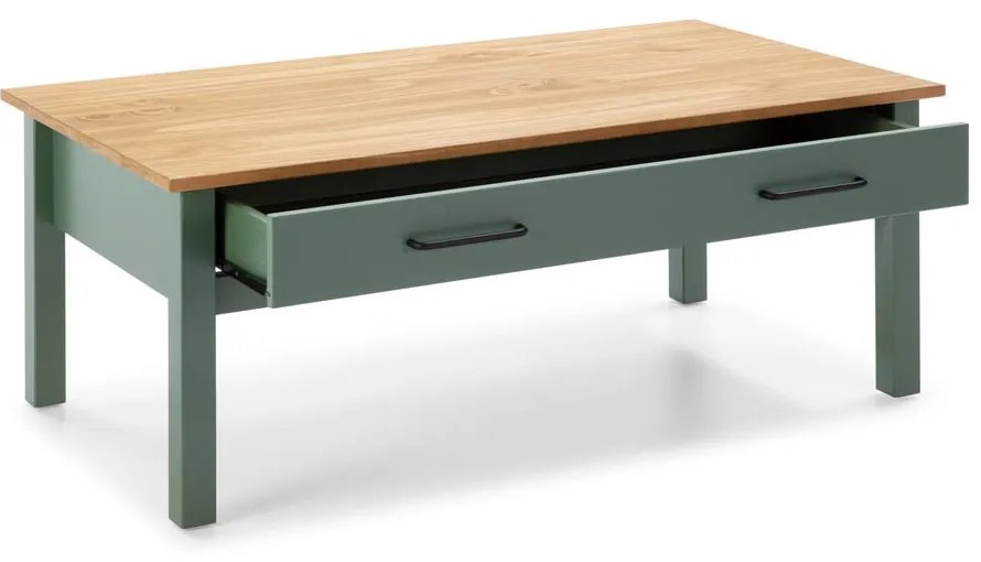 Tavolino da caffè in legno verde Miranda - Marckeric