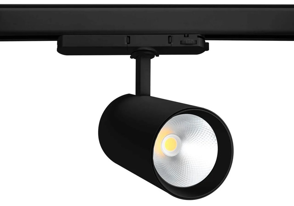 Faro LED 42W per Binario Trifase 38° + 60° Nero PHILIPS Xitanium CRI92 Colore Bianco Naturale 4.000K