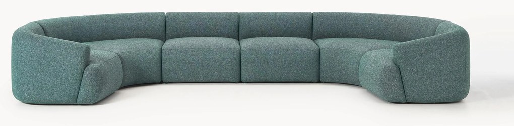 Divano angolare XL componibile in bouclé Sofia
