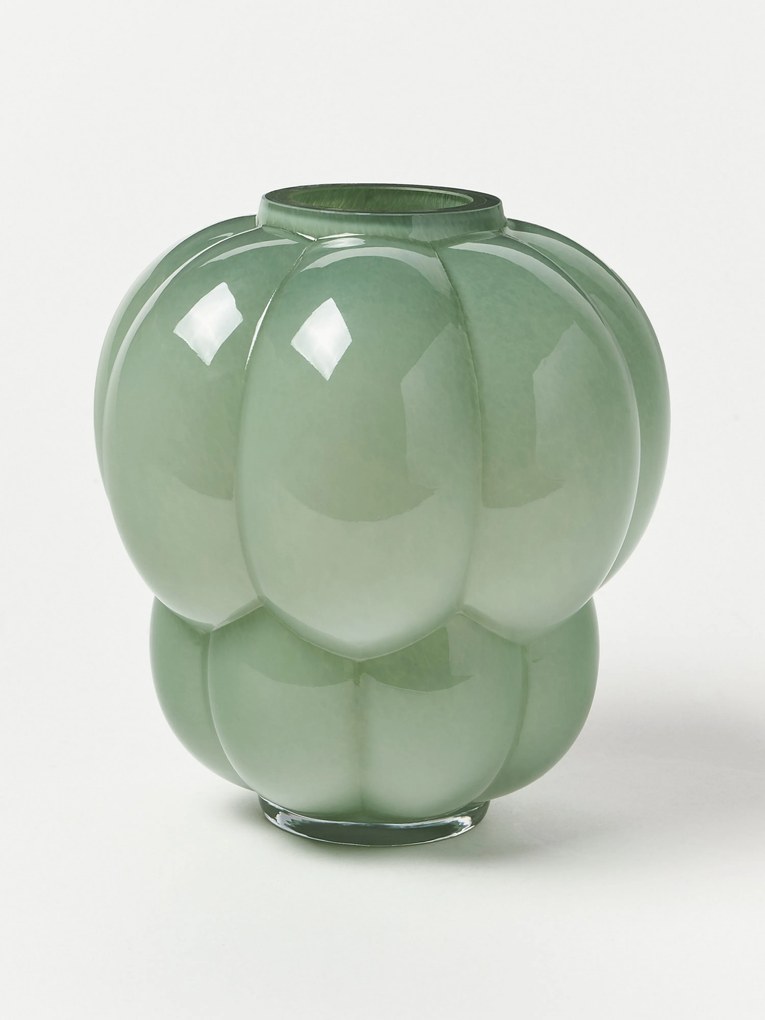 Vaso in vetro soffiato Uva, alt. 22 cm