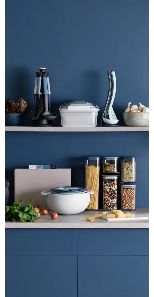 Set di 5 utensili da cucina blu con supporto Nest Utensils Plus Nest Sky - Joseph Joseph