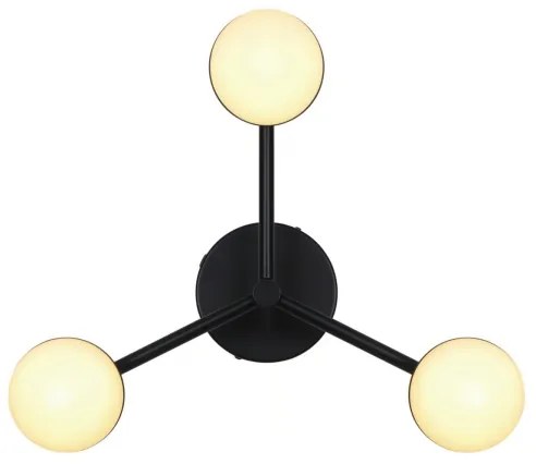 Nordlux - Lampadario a plafone CONTINA 3xG9/5W/230V nero