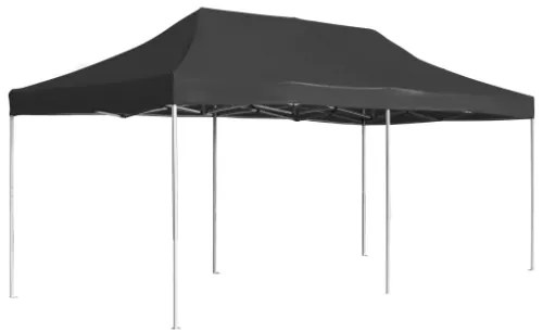 Gazebo Professionale Pieghevole Alluminio 6x3 m Antracite