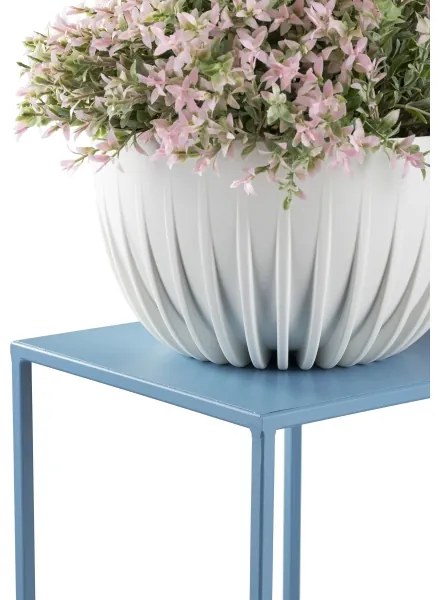 Portafiori 70x24 cm blu