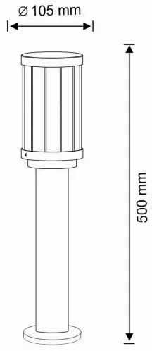 Lampada da esterno FIORD 1xE27/10W/230V IP44