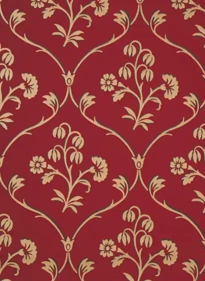 Little Greene Carta da parati Cranford - Cherry Gold