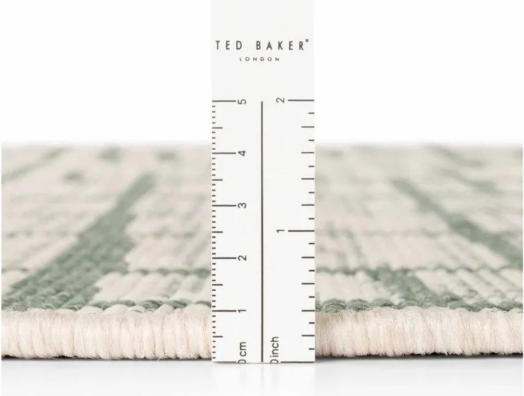 Tappeto da interno/esterno rotondo verde/color crema ø 200 cm Haringey Crouch – Ted Baker