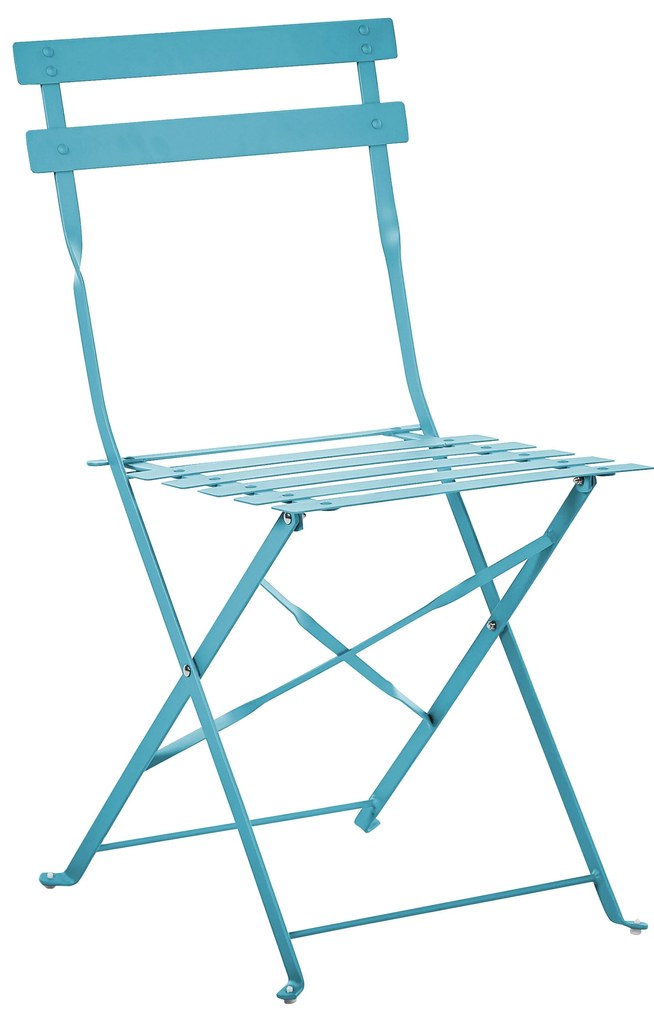 Set da balcone acciaio blu FIORI Beliani