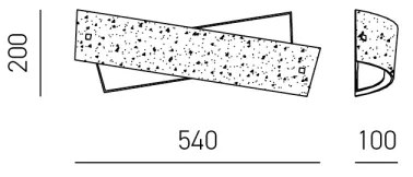 Gea Luce CAMILLA A M arg - Applique CAMILLA 4xE14/28W/230V 54 cm argento