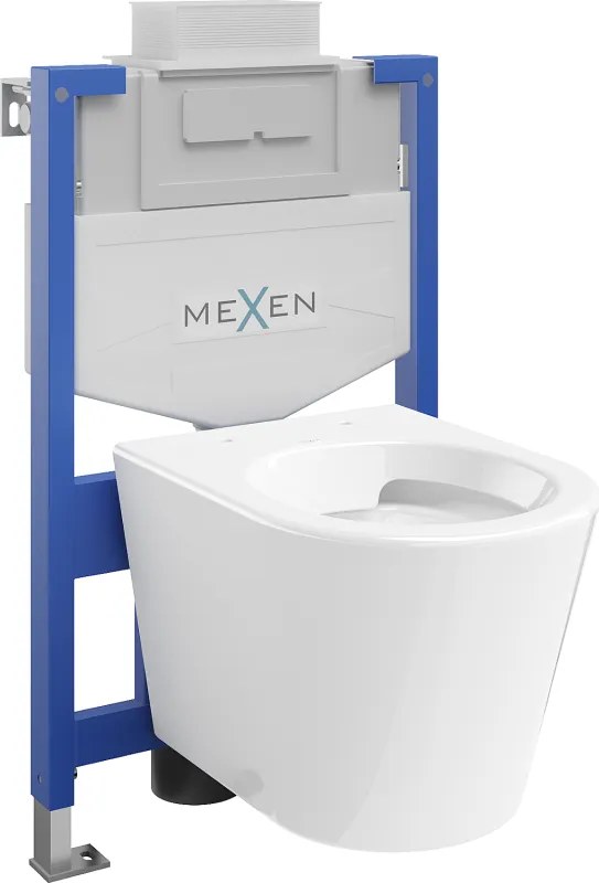 Mexen Rico set da incasso WC struttura Fenix XS-U con vaso WC, bianco lucido - 6853372XX00