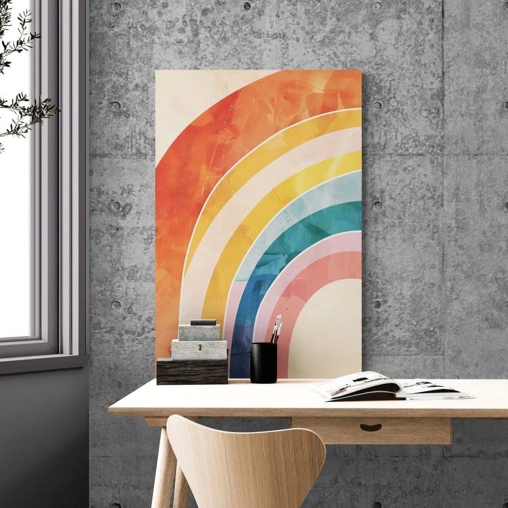 Stampa su tela – Arcobaleno Peach Fuzz