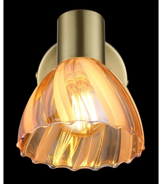 Globo 54315M-1 - Faretto da parete ZACHERY 1xE14/40W/230V oro