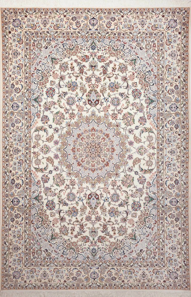 Nain Tappeto persiano 310x210 Beige (Iran) Annodato A Mano