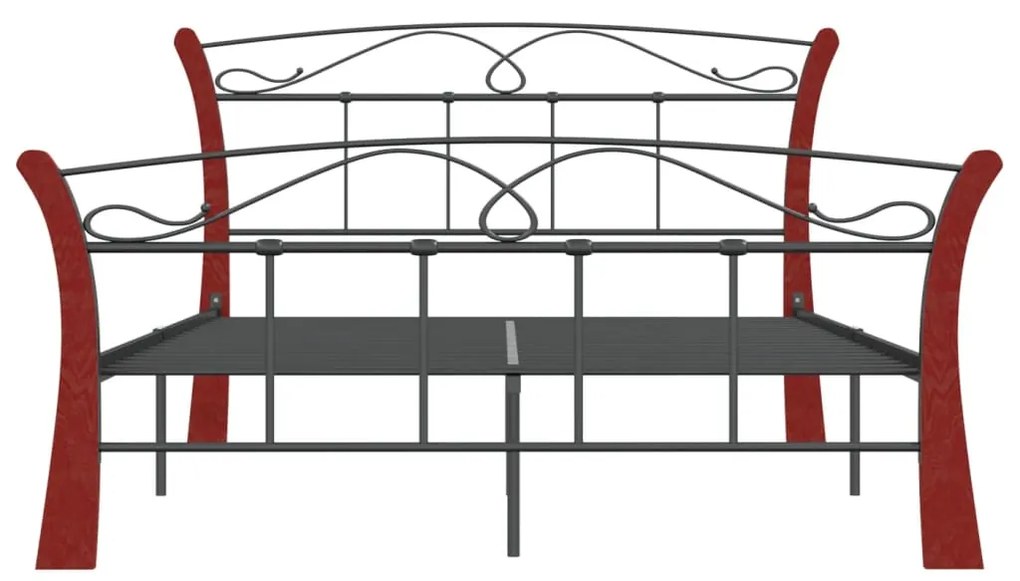 Giroletto nero in metallo 120x200 cm