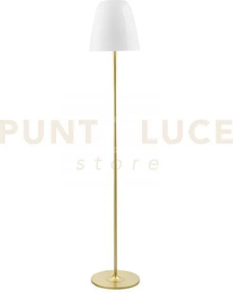 Piantana ares bianca 3 luci attacco e14 35x159,5cm in vetro soffiato