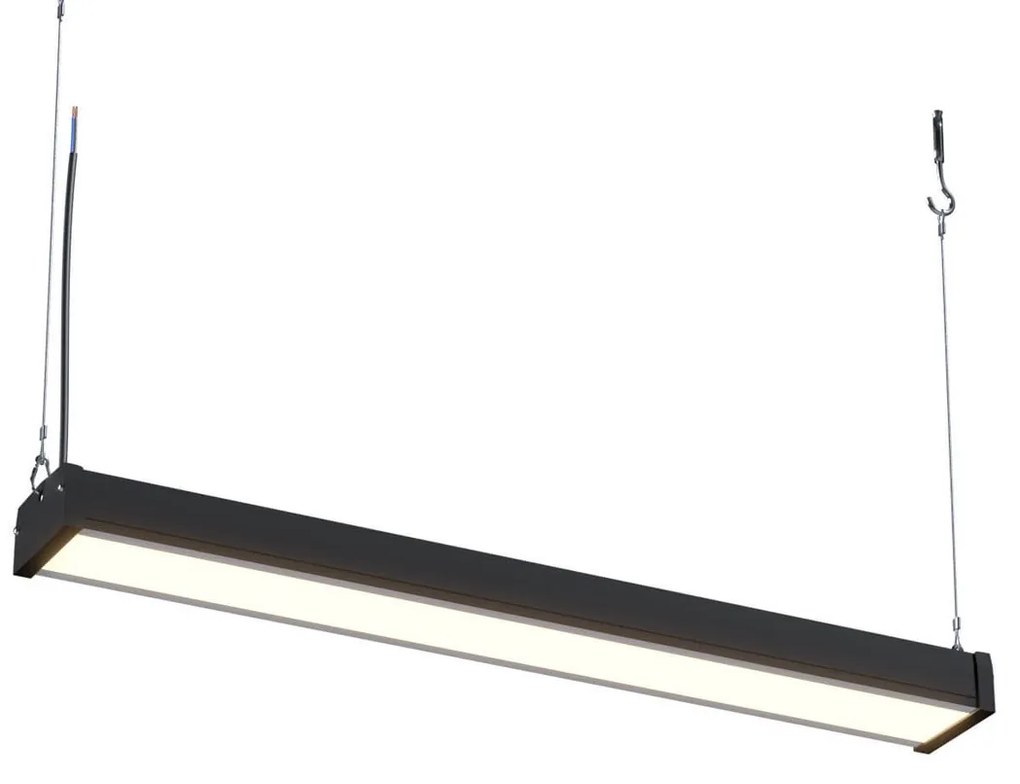 Campana Lineare LED 150W 76cm Sospesa 16.500 lm con Osram chip LED Colore Bianco Freddo 6.000K