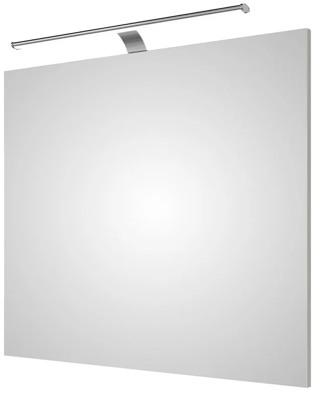 Specchio con illuminazione integrata completo di faretto bagno Solitaire H 70 cm bianco