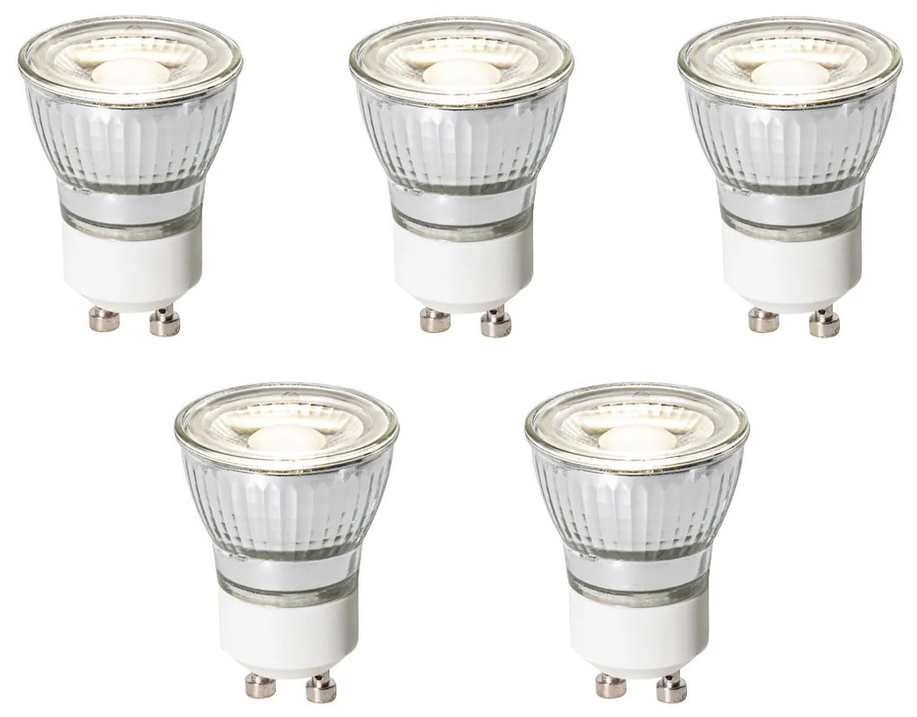 Set di 5 lampadine LED GU10 dimmerabili 35mm 4W 230 lm 4000K