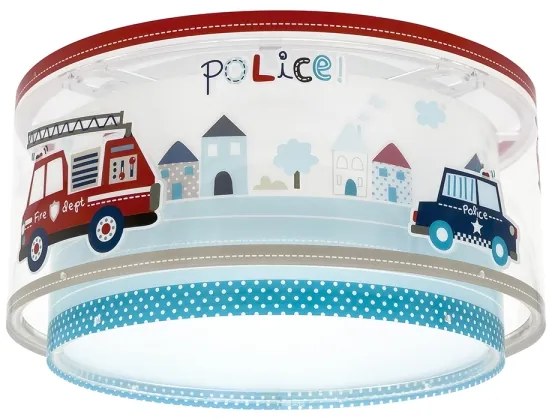 Dalber 60616 - Plafoniera per bambini POLICE 2xE27/60W/230V