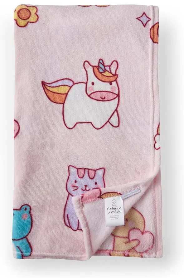 Coperta per bambini rosa in vello 130x170 cm Forever Together – Catherine Lansfield
