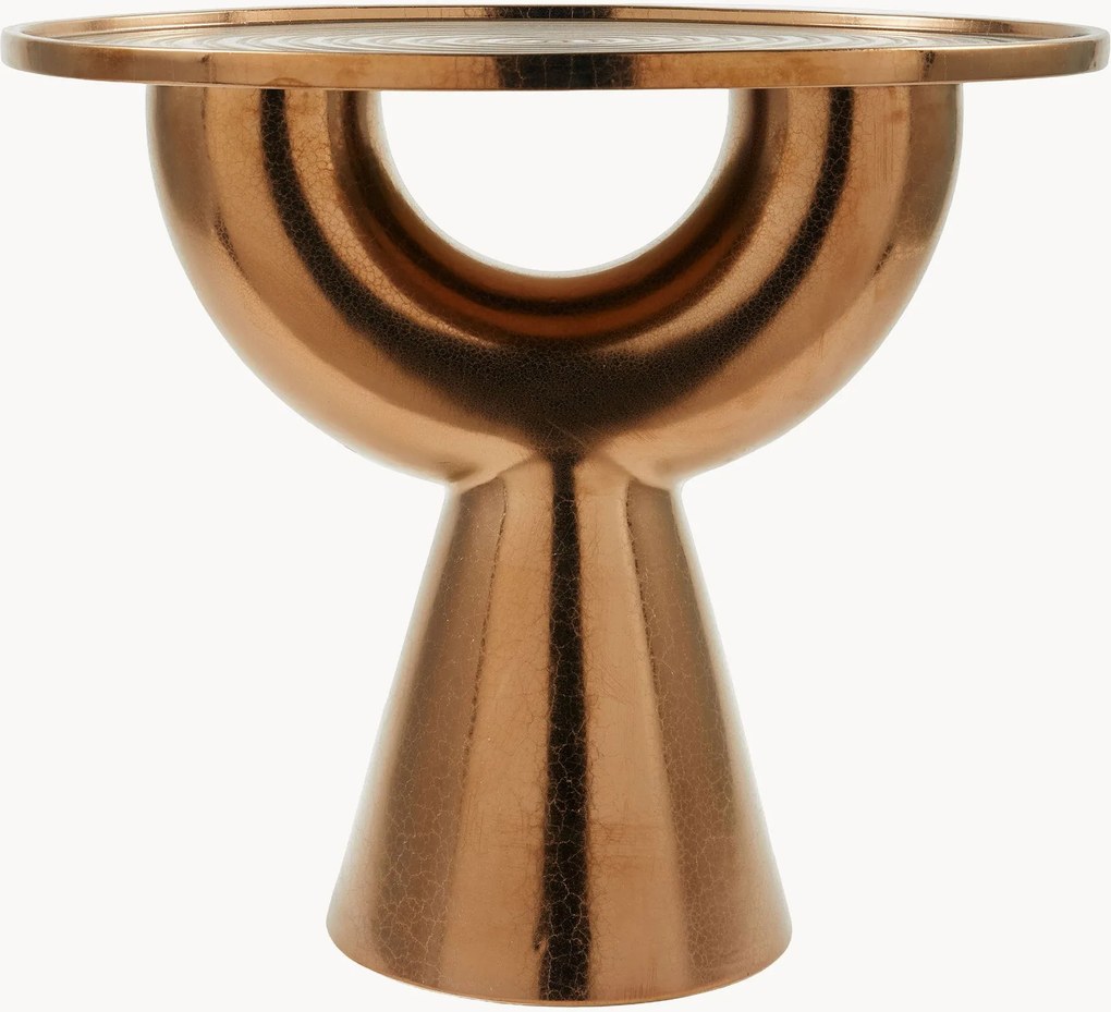 Tavolino rotondo in ceramica Anish