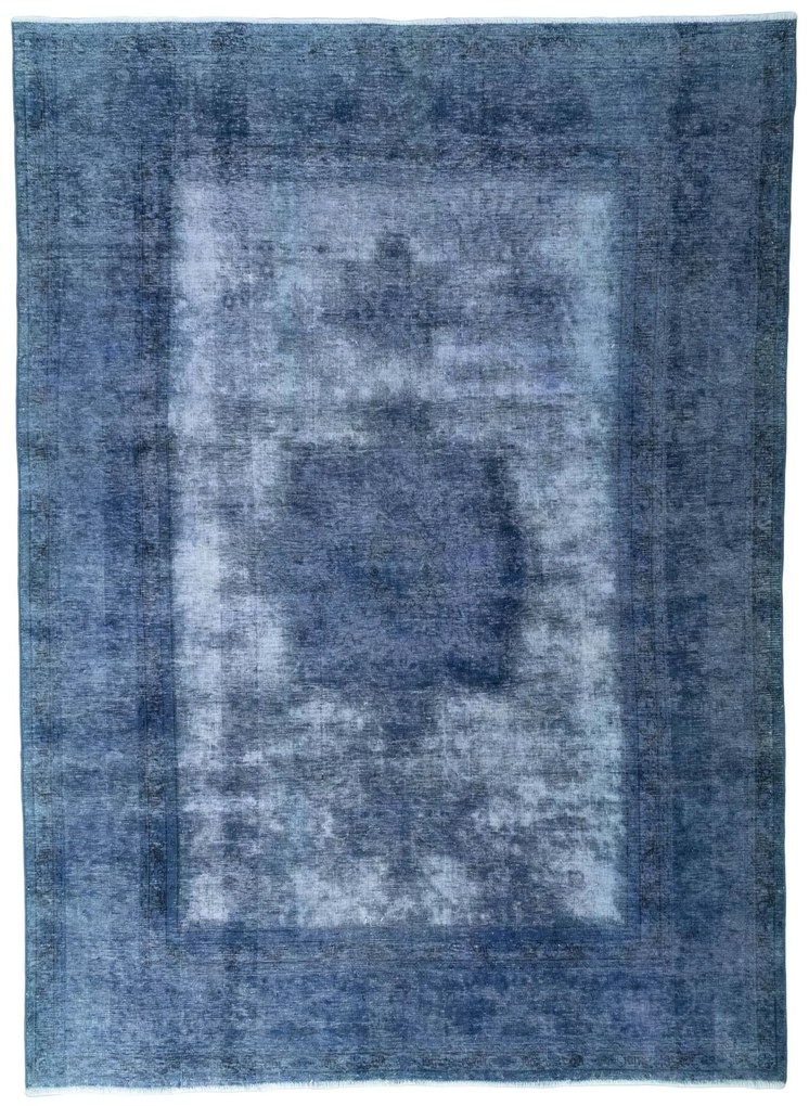 Tabriz Tappeto 210 x 290 Blu (Iran) Annodato A Mano