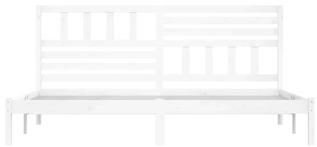 Giroletto bianco in legno massello di pino 200x200 cm